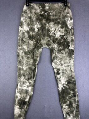 Lululemon Align High-Rise Crop 21” Diamond Dye Light Sage Medium Olive Size 10